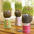 Indoor Plant Kit, Various Designs are Available, Made of Nylon Sock, Grass Seed and Sawdust